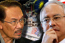 anwar and najib and budget malaysia