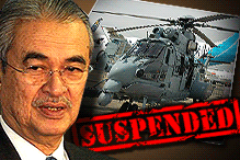 abdullah ahmad badawi and eurocopter ec725 suspended 281008