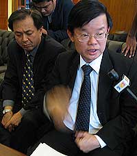 penang king of tennis fiasco mca youth 131108 chow guan you and danny law hean kiang