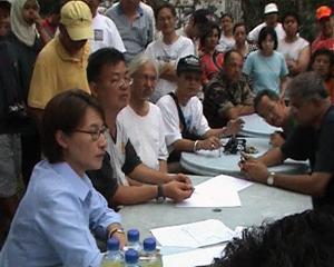 landslide eli wong town hall meeting with resident