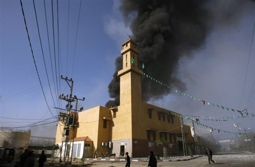 Isreal attack Hamas controlled Gaza Strip in Palestine