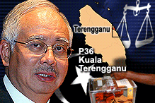 najib and kuala terengganu by election