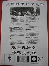 kt by election 060109 dap flyers
