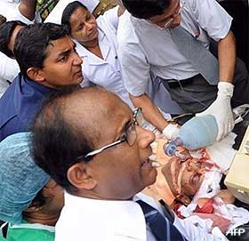 Lasantha Wickrematunga, editor of the Sunday Leader, shot dead