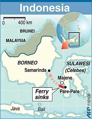 250 dead ferry accident in indonesia 120109