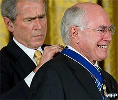 george w bush awards three friends of america tony blair john howard 140109 02