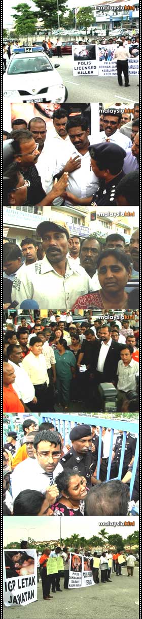 protest against detainee kugan death in brickfields 220109