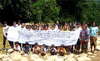 penan limbang anti logging protest 280109