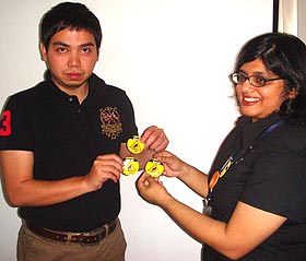 cij freedom of expression 2008 220109 syed jamal receives badge