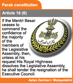 perak constitution article 16