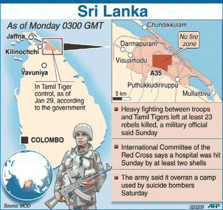 sri lanka conflict tamil tigers leader bunker found 030209 05