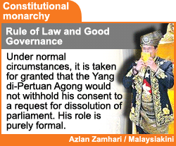 constitutional monarchy rule of law and good governance 050209