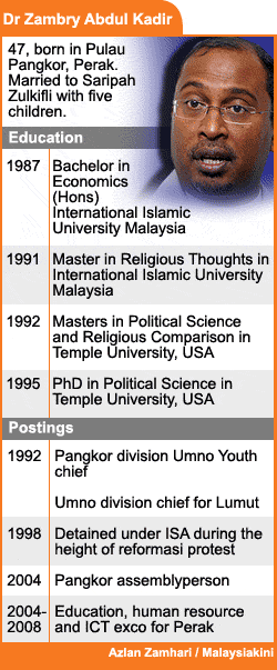 dr zambry abdul kadir perak mb 060209