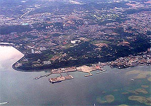 port kota kinabalu aerial view 260209