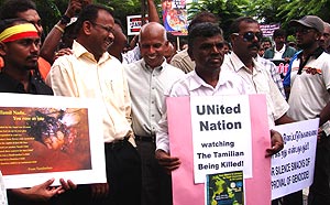 protest against sri lanka genocide 270209 02