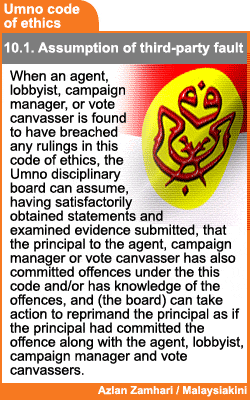 umno code of ethics assumption of third party faults 170309
