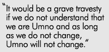 pak lah final speech umno 2009 260309 umno have to change