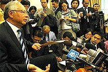 najib and media journalist
