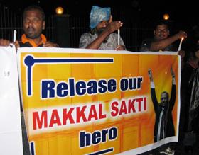gantang by election 040409 hindraf candle light vigil kamunting isa detainees03