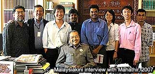 malaysiakini 10000 article 100409 interview with mahathir 2007