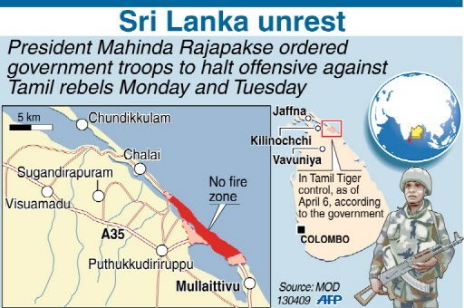 Sri Lanka two-day ceasefire in war against Tamil Tigers
