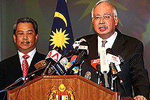 najib announce new cabinet lineup 090409