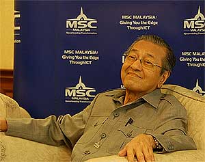 mahathir cyberjaya lecture 220409 press conference