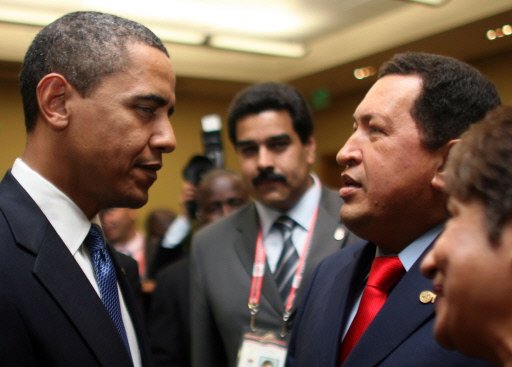 Obama and Chavez