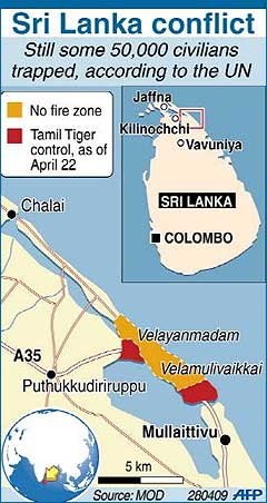 sri lanka civilian caught in violence 280409 02