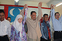 anwar ibrahim dr mansor othman pkr candidate for penanti state seat by election 280409