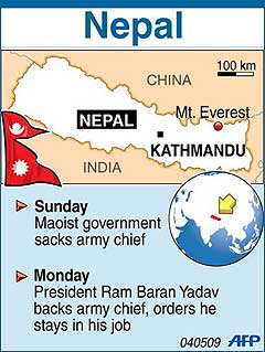 fragile peace between maoist and nepal govt 040509 05