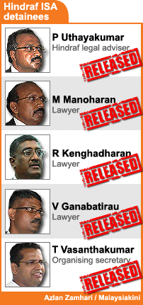 hindraf isa detainee released all 090509