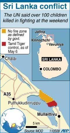 sri lanka violent conflict 120509 04