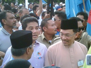 Anwar Ibrahim Azmin Ali  at penanti nomination 23052009