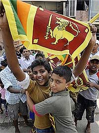 sri lanka celebrate victory over tamil tigers conflict prabhakaran killed 200509 01