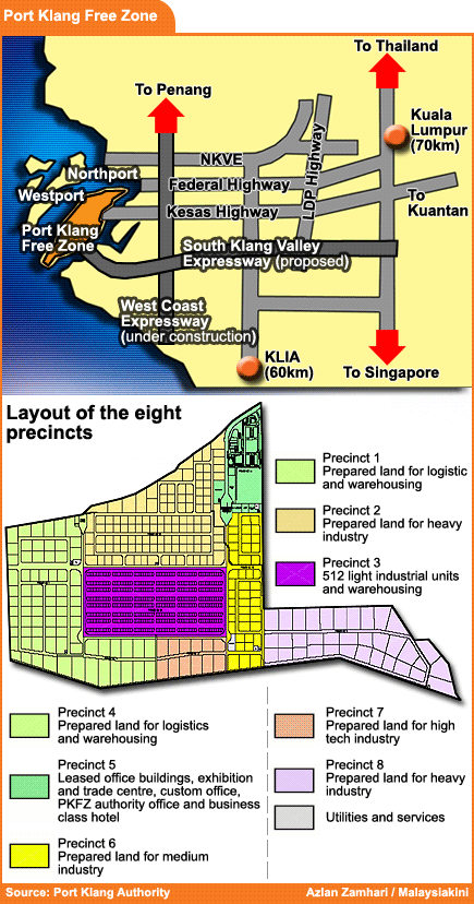 klang pkfz pricewaterhousecoopers port klang freezone map detail layout of the area 280509