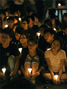 tiananmen china anniversary amid tight security 040609 03