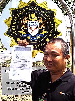 teh hock yong files sprm report against penang jawi adun 150609 01