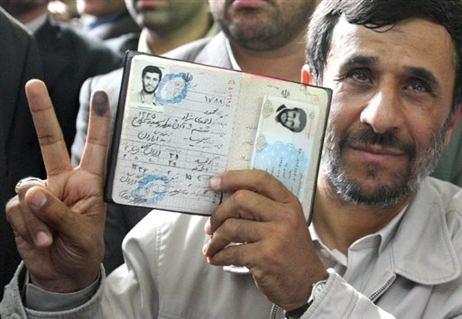 Iran president Mahmoud Ahmadinejad
