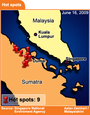 riau province hot spots dated 16 june 160609