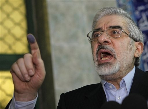 iranian presidential candidate Mir Hossein Mousavi