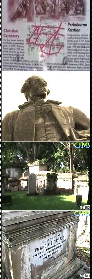 historical grave of francis light in penang in deplorable condition video 260609