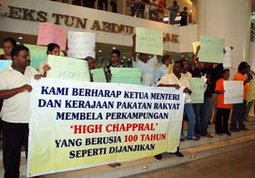 hindraf kampung buah pala protest at penang komtar groundfloor  300609 01