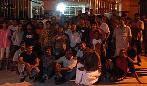 kampung buah pala penang demo protest adun delima house 270609 03