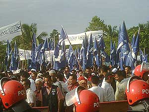 bn umno candidate and leaders manek urai by election nomination day 060709 08