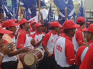 bn umno candidate and leaders manek urai by election nomination day 060709 05