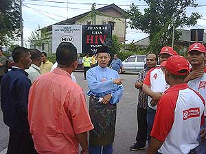bn umno candidate and leaders manek urai by election nomination day 060709 13