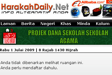 dr zulkiflli's article removed by harakah
