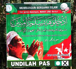 nik aziz pas poster manek urai by election 050709 01