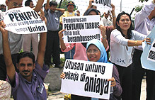 nuj utusan melayu picket 150904